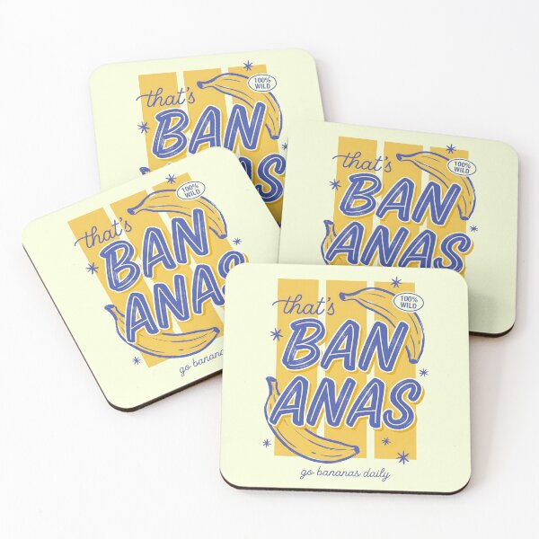 Item preview, Retro That's Bananas Graphic – 100% Wild Funny Fruit Quote designed and sold by FrescoDesign.