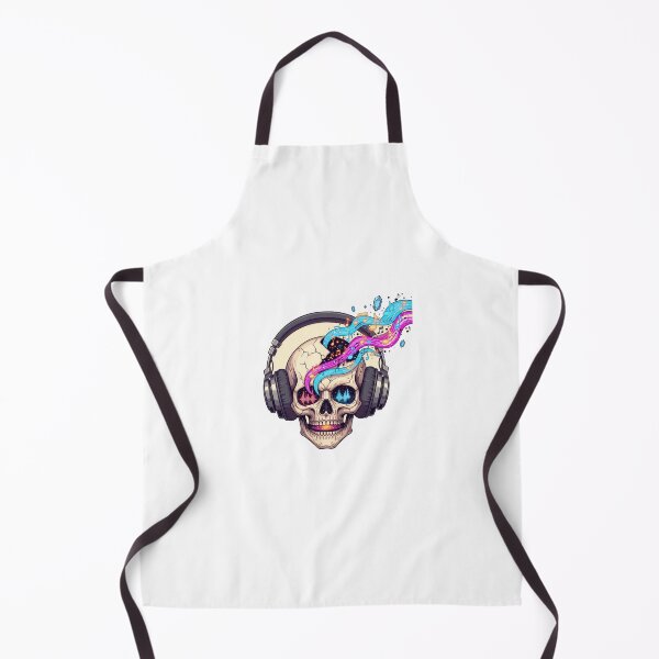 Item preview, Music Skull Headphones Color Waves designed and sold by AbanoubStore.
