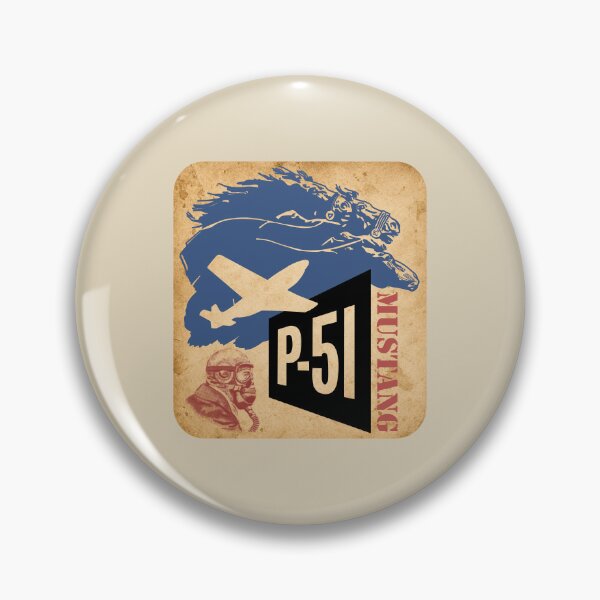 Item preview, P-51 Mustang WW2 Fighter Aircraft Pilot Graphic designed and sold by MilitaryMart.