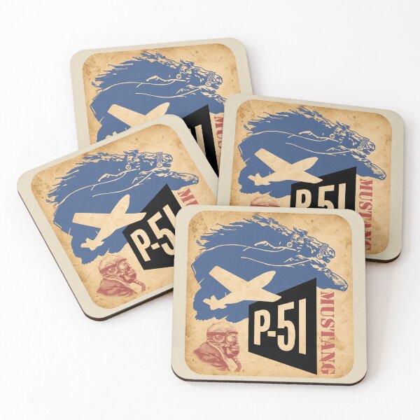 Item preview, P-51 Mustang WW2 Fighter Aircraft Pilot Graphic designed and sold by MilitaryMart.