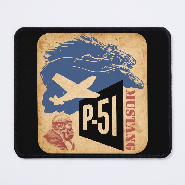 Item preview, P-51 Mustang WW2 Fighter Aircraft Pilot Graphic designed and sold by MilitaryMart.