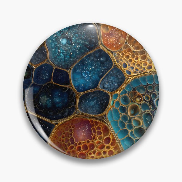 Item preview, Cosmic Gold Honeycomb Cellular Abstract Art designed and sold by LuminousFoundry.