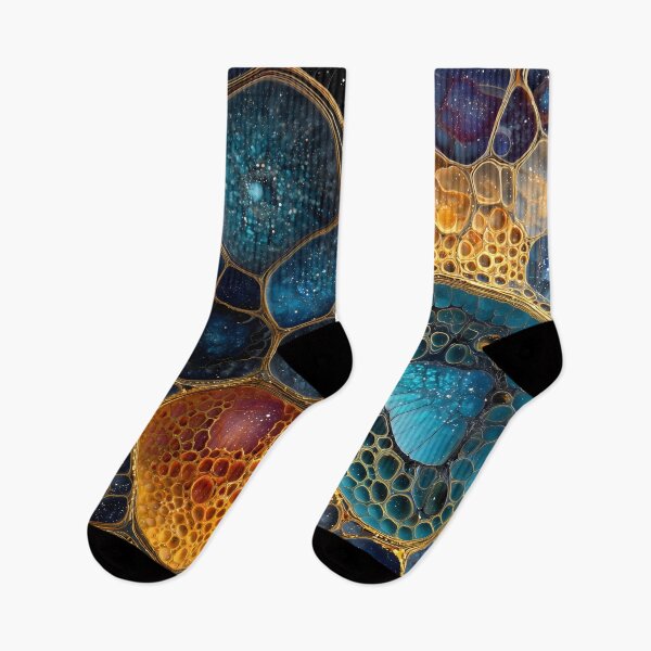 Item preview, Cosmic Gold Honeycomb Cellular Abstract Art designed and sold by LuminousFoundry.