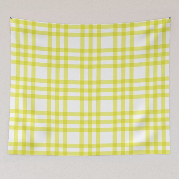 Item preview, Sunny & white plaid pattern designed and sold by Mint + Midnight.