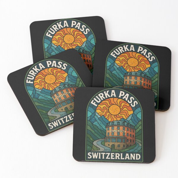 Item preview, Furka Pass Switzerland Stained Glass Art designed and sold by TomFrontierArt.