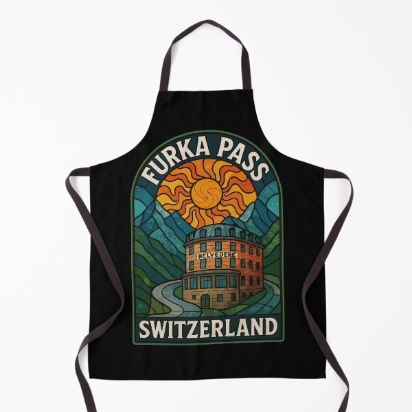 Item preview, Furka Pass Switzerland Stained Glass Art designed and sold by TomFrontierArt.