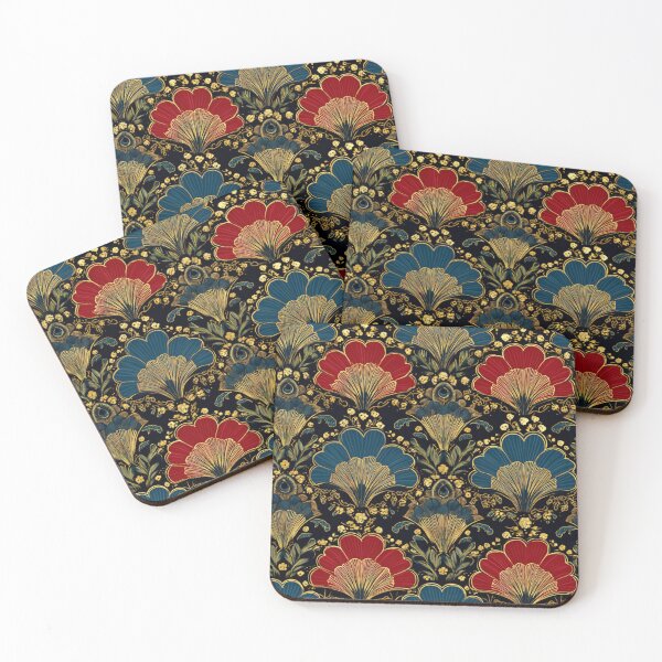 Item preview, Elegant Art Deco Floral Gold Pattern Vintage Design designed and sold by NicolasGlowArt.