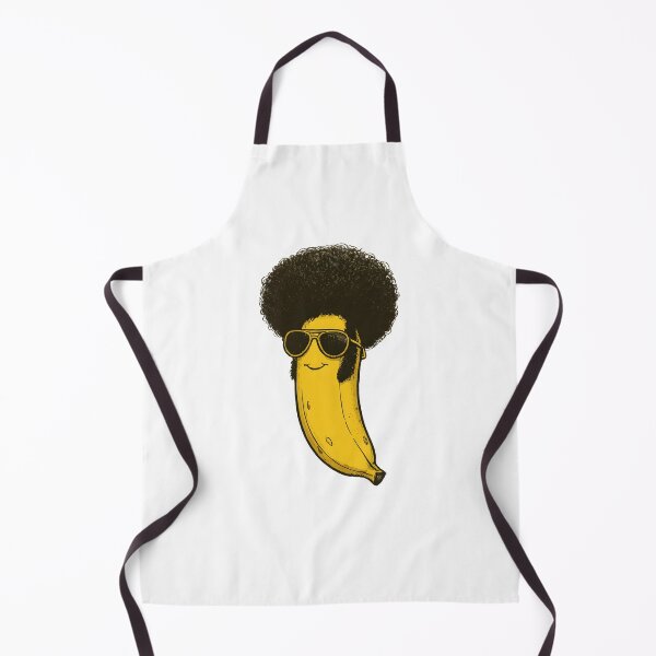 Item preview, Cool Banana with Afro Hair and Sunglasses – Funky Retro Cartoon Character designed and sold by Snifferius.