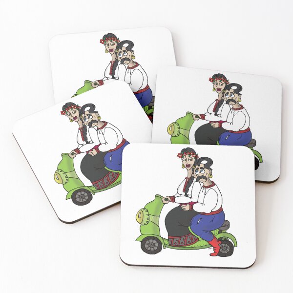Item preview, Scooter Soul - Modern Ukrainian Folk Couple designed and sold by MyxaART.