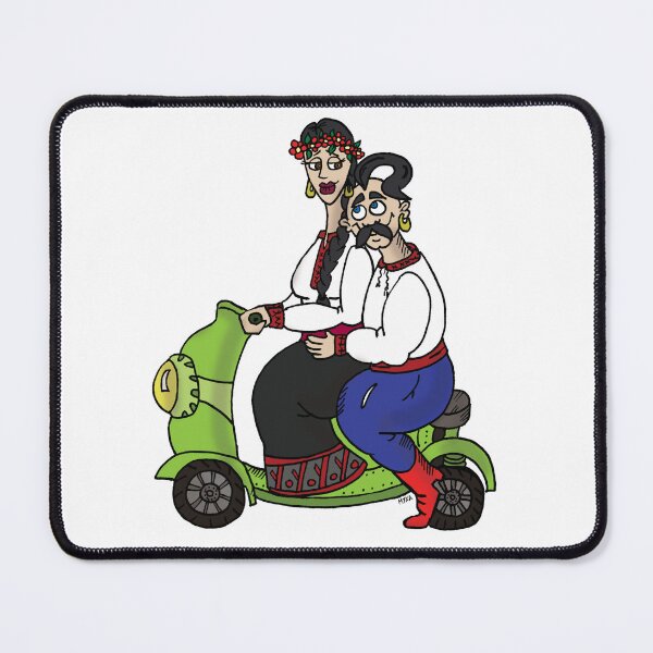 Item preview, Scooter Soul - Modern Ukrainian Folk Couple designed and sold by MyxaART.
