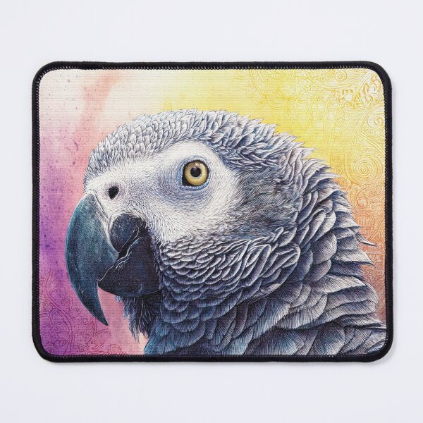 Item preview, African Grey Parrot Portrait designed and sold by RyanPhamDesigns.