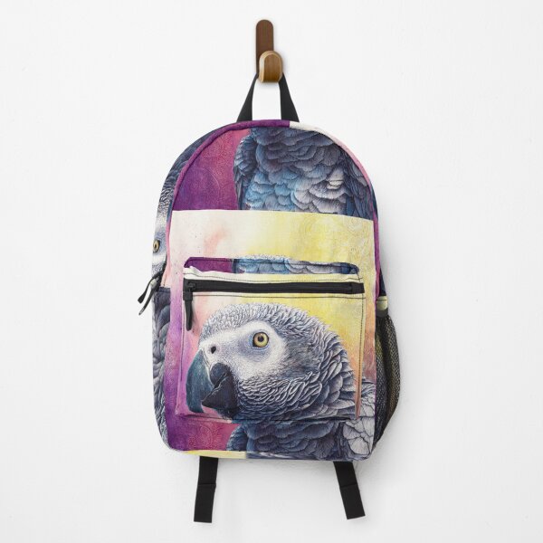 Item preview, African Grey Parrot Portrait designed and sold by RyanPhamDesigns.
