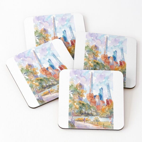 Item preview, Autumn Central Park Watercolor designed and sold by caracatita75.