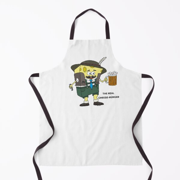 Item preview, The Real Cheese-Bürger - Funny Bavarian Sponge Character Art designed and sold by MyxaART.