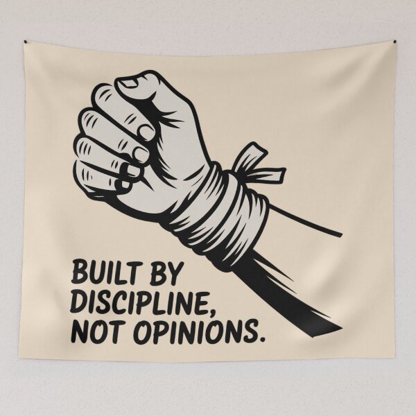 Item preview, Built By Discipline, Not Opinions designed and sold by 123ks.