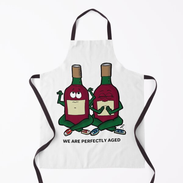 Item preview, Perfectly Aged - Funny Meditating Wine Character Art designed and sold by MyxaART.