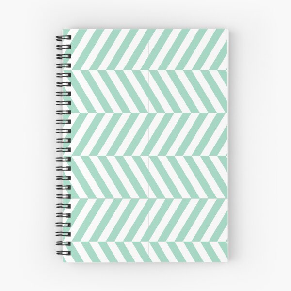 Item preview, White And Mint Herringbone Pattern designed and sold by pattern-archive.