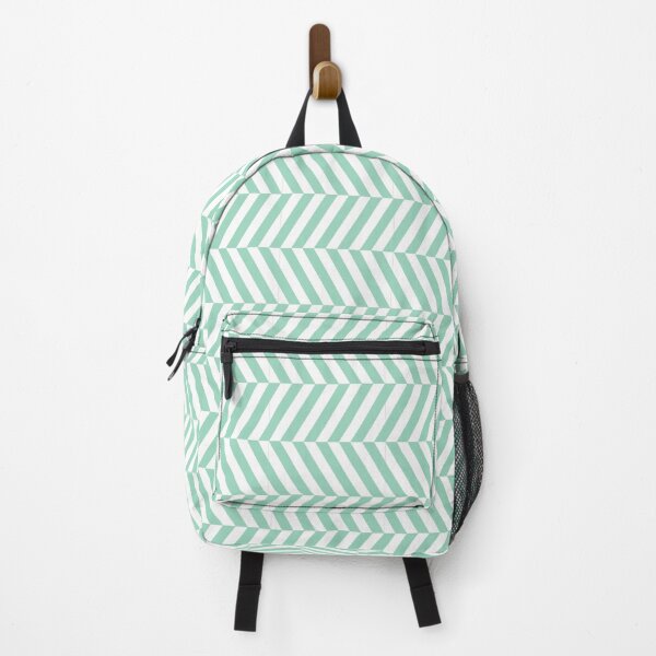 Item preview, White And Mint Herringbone Pattern designed and sold by pattern-archive.