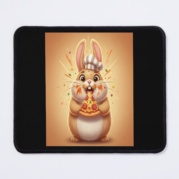 Item preview, Funny Rabbit Meme Humor Collection – Pizza Bunny Meme Funny Eating Rabbit Cartoon Food Humor designed and sold by MiraLumeStudio.