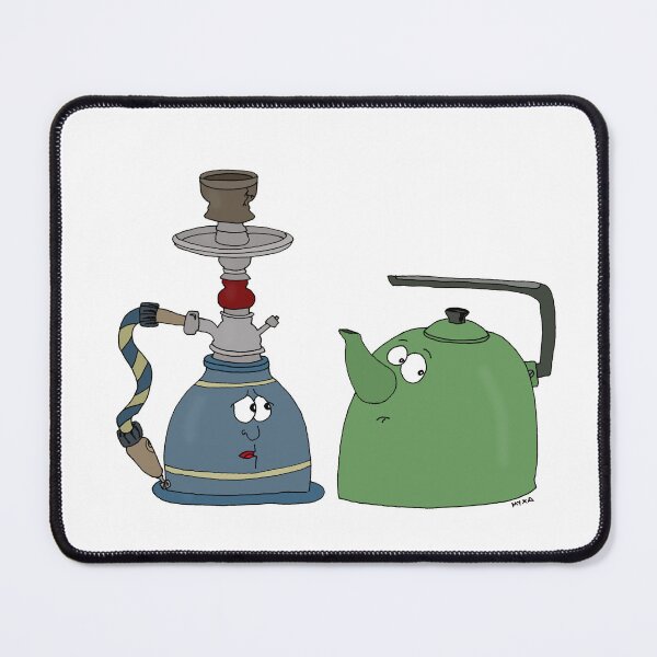 Item preview, Steamy Connection - Quirky Hookah & Teapot Characters designed and sold by MyxaART.