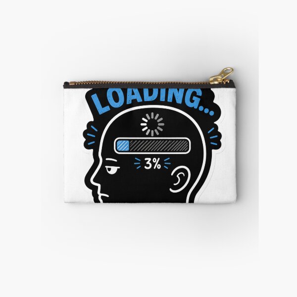 Item preview, Brain Loading Please Wait Funny Meme Minimalist Humor Relatable Brain Lag Design designed and sold by StickyGuys.