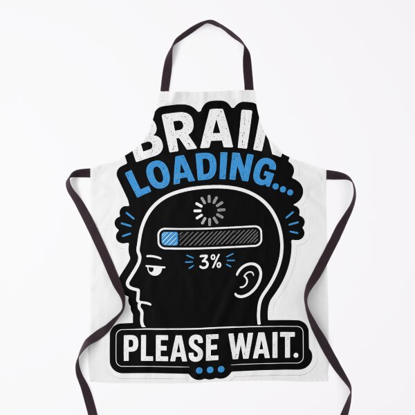 Item preview, Brain Loading Please Wait Funny Meme Minimalist Humor Relatable Brain Lag Design designed and sold by StickyGuys.