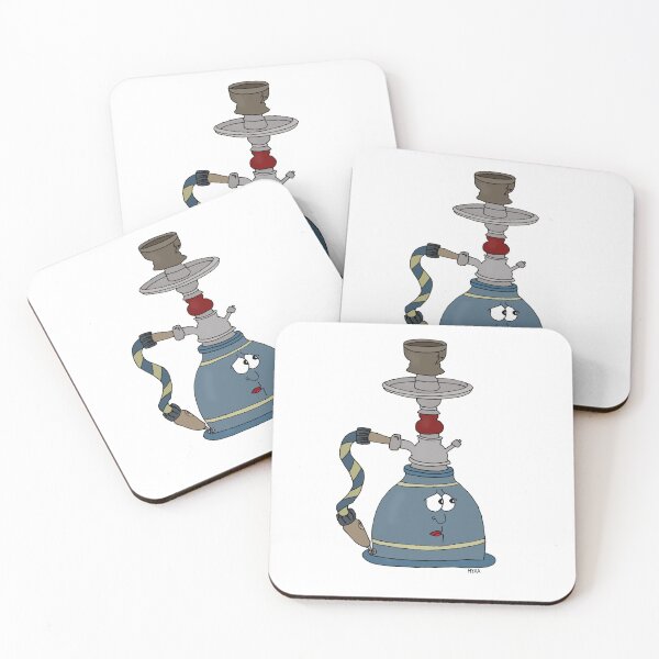 Item preview, Moody Hookah - Funny Shisha Character Art designed and sold by MyxaART.