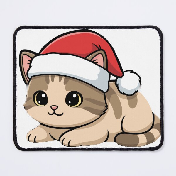 Item preview, Cute Kawaii Christmas Cat Santa Hat Sticker designed and sold by NKZMAYNI.