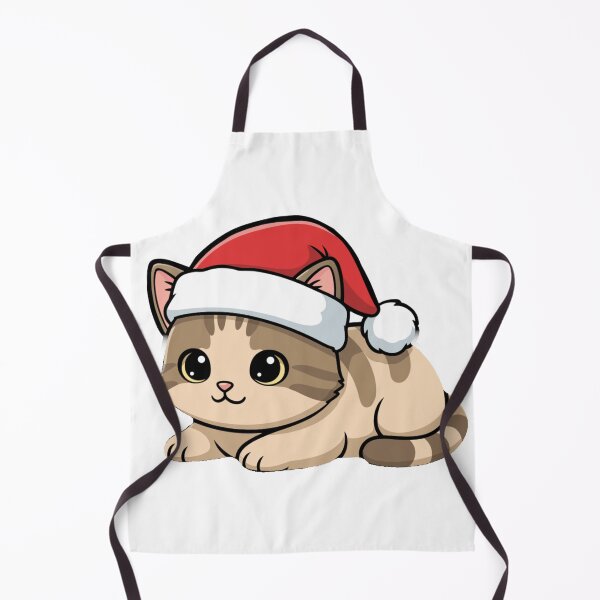 Item preview, Cute Kawaii Christmas Cat Santa Hat Sticker designed and sold by NKZMAYNI.