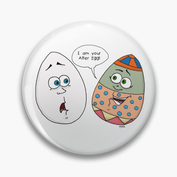 Item preview, Alter Egg - Funny Easter Egg Pun & Quirky Character Art designed and sold by MyxaART.
