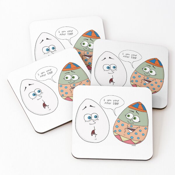 Item preview, Alter Egg - Funny Easter Egg Pun & Quirky Character Art designed and sold by MyxaART.