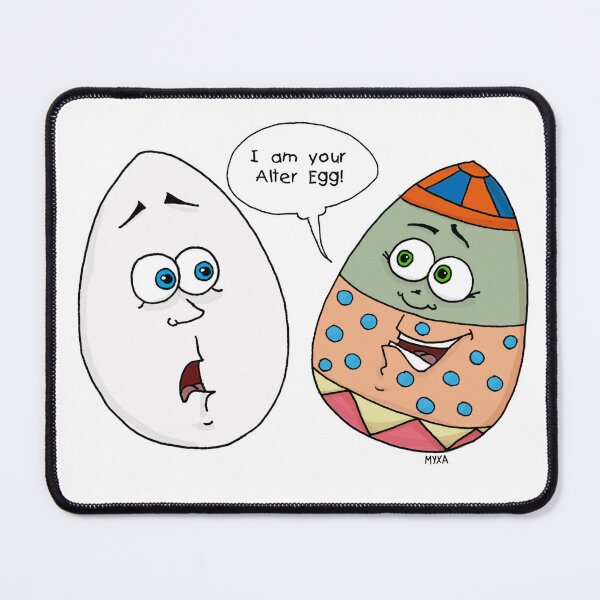 Item preview, Alter Egg - Funny Easter Egg Pun & Quirky Character Art designed and sold by MyxaART.