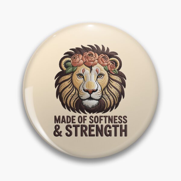 Item preview, LION - MADE OF SOFTNESS & STRENGTH designed and sold by 123ks.