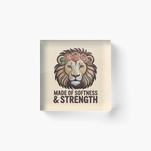 Item preview, LION - MADE OF SOFTNESS & STRENGTH designed and sold by 123ks.