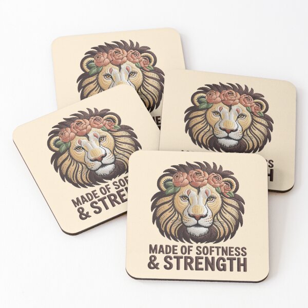 Item preview, LION - MADE OF SOFTNESS & STRENGTH designed and sold by 123ks.