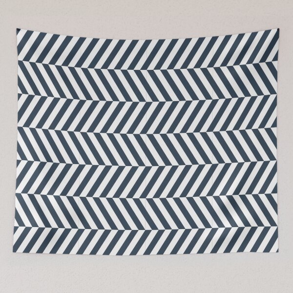 Item preview, White And Navy Herringbone Pattern designed and sold by pattern-archive.