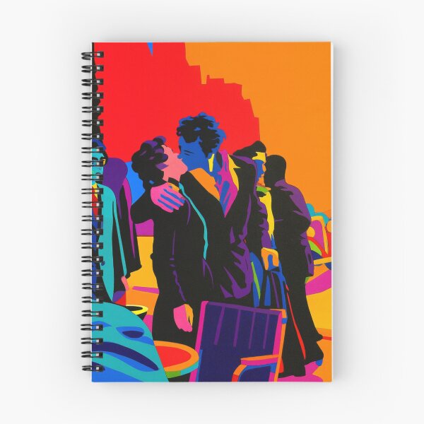 Item preview, The Kiss – Pop Art Reimagined | Vibrant Street Romance, Color Explosion, Modern Doisneau Inspired Artwork designed and sold by Creative_Canvas.