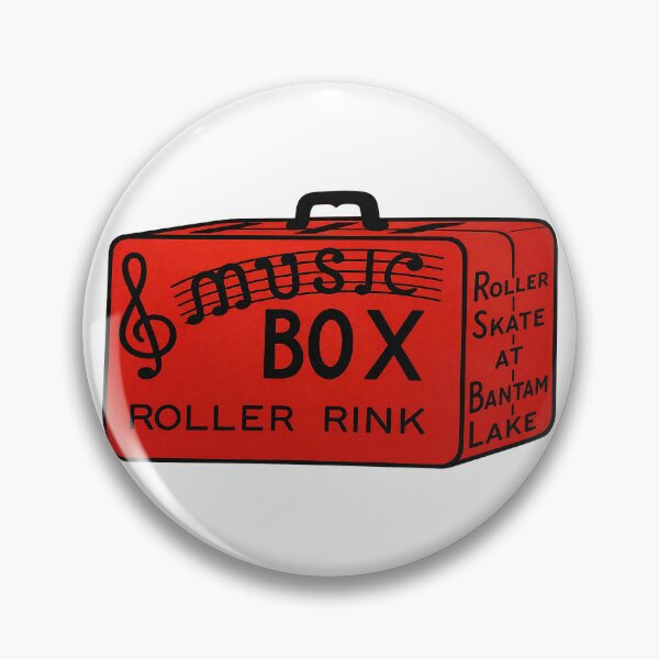 Item preview, Music Box Roller Rink Bantam Lake Connecticut Roller Skating Rink Sticker Decal Label designed and sold by tislord.