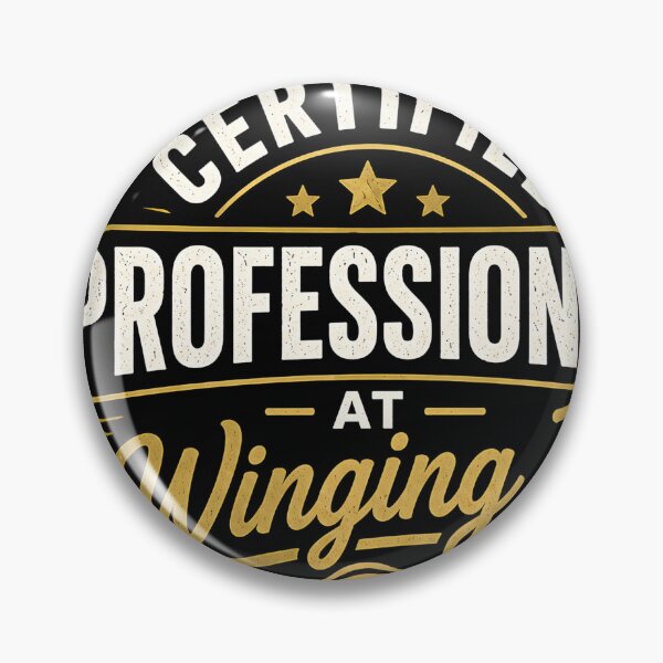 Item preview, Certified Professional at Winging It Funny Humor Quote Minimalist Relatable Meme Design designed and sold by StickyGuys.