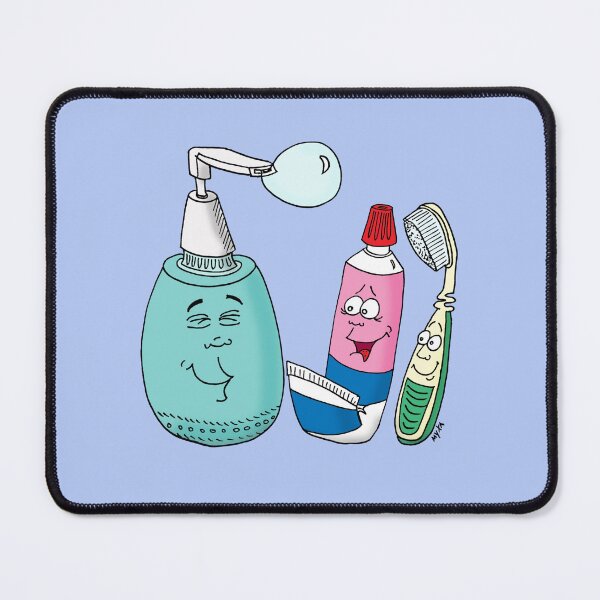 Item preview, Happy Hygiene Friends - Funny Bathroom Characters designed and sold by MyxaART.
