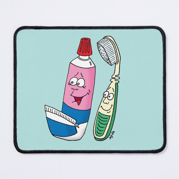 Item preview, Perfect Dental Pair - Happy Toothpaste & Brush Art designed and sold by MyxaART.