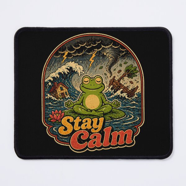 Item preview, Stay Calm Minimalist Relaxing Wellness Quote designed and sold by ILYASSE1.