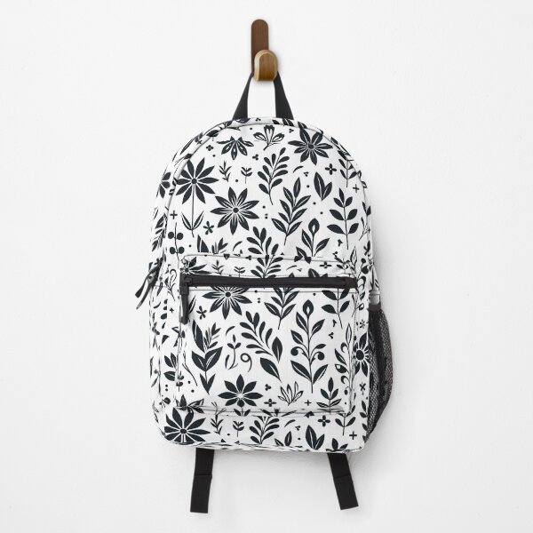 Item preview, Minimal Black White Botanical Folk Pattern designed and sold by Apex Designs.