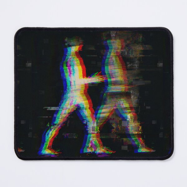 Item preview, Glitch Walking Human Figures | Abstract Digital Duo designed and sold by MikZviagin.