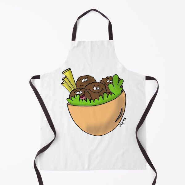Item preview, Funny Falafel Pita - Happy Pocket Food Character Art designed and sold by MyxaART.