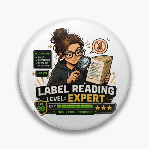 Item preview, Label Reading Expert Level 99 – Gluten Free Humor designed and sold by PINK FREE.