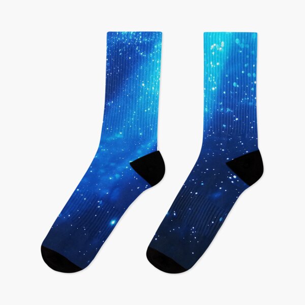 Item preview, Blue Cosmic Light Rays — Deep Space Stars Glowing Particles Abstract Art designed and sold by lematworks.