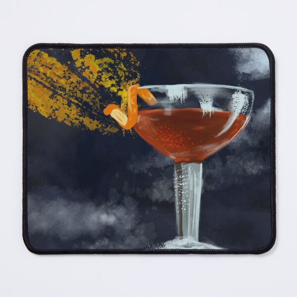 Item preview, French Martini Cocktail Art Print — Raspberry Vodka Drinks Poster designed and sold by NathanRuchArt.