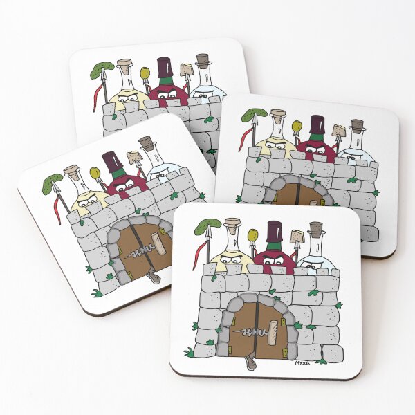 Item preview, The Spirit Fortress - Angry Bottled Drink Defenders designed and sold by MyxaART.