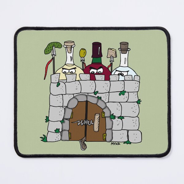 Item preview, The Spirit Fortress - Angry Bottled Drink Defenders designed and sold by MyxaART.